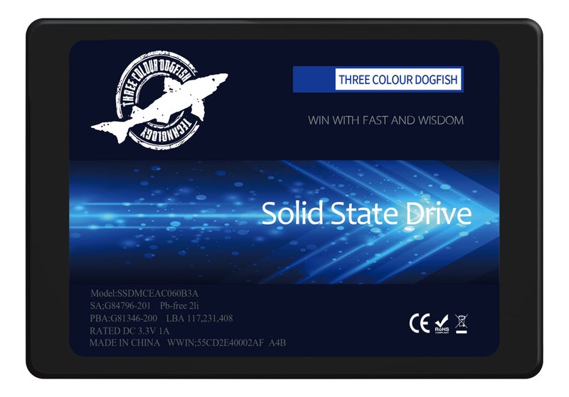 Dogfish 2.5" SATA III 6Gb/s SSD - 250GB High Performance Internal Solid State Drive for Desktop & Laptop - Image 1